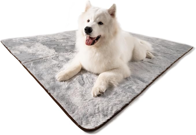 PupProtector Waterproof Throw Blanket for Dogs and Cats, Pet Blanket Cover for Couches, Sofas, Beds, Car Seats, Furniture, Calming Soft Faux Fur, Short Grey, Large (80" L x 62" W) | Waterproof, machine washable — protects couches, beds & car seats - Image 8