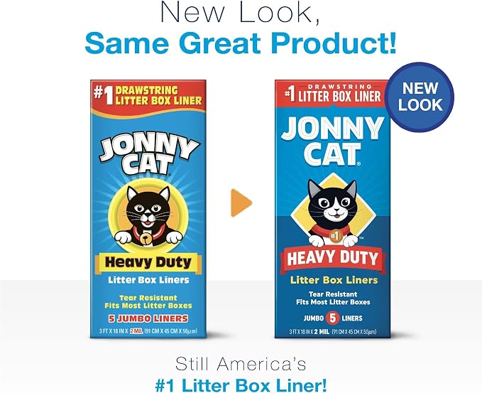 Jonny Heavy Duty Cat Litter Box Liners (Pack of 12), Cat litter Box Liners Jumbo, 5 Liners Box - Image 3
