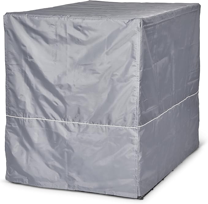 New World Midwest Homes for Pets XXL Dog Crate Cover, Polyester Privacy Kennel Cover Fits Most Giant 54-Inch Crates, Light Gray, Machine Washable, Reduces Barking & Chewing - Image 5