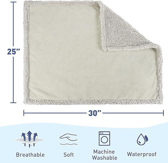 Kritter Planet Waterproof Reversible Pet Blanket for Small Dogs | 20 x 30 Inch, Washable Pet Protector for Crates, Pet Beds and Car Seats, Guards Against Fur, Dirt and Everyday Spills - Image 4