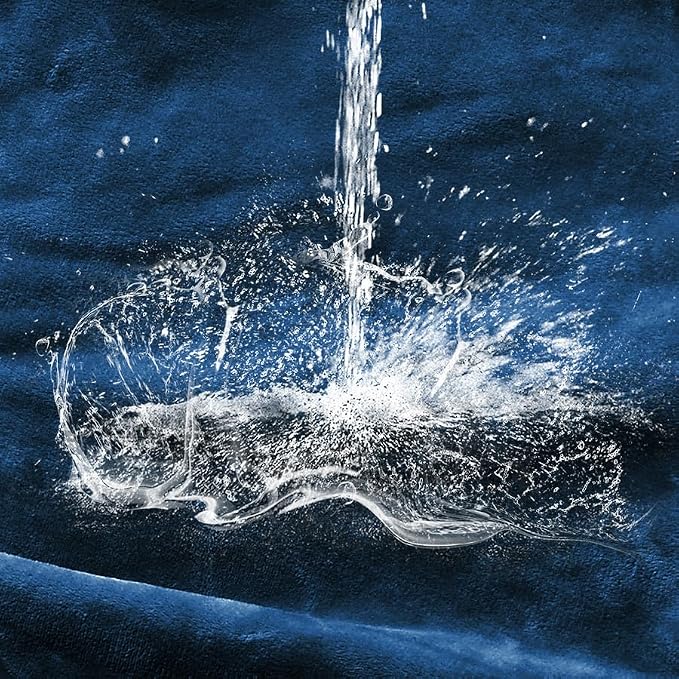 Waterproof Blanket for Bed Couch Sofa, Soft Liquid Pee Proof Pet Blanket for Dog Puppy Cat, Reversible Sherpa Fleece Furniture Protector (Navy Blue, 50x60 inches) - Image 7