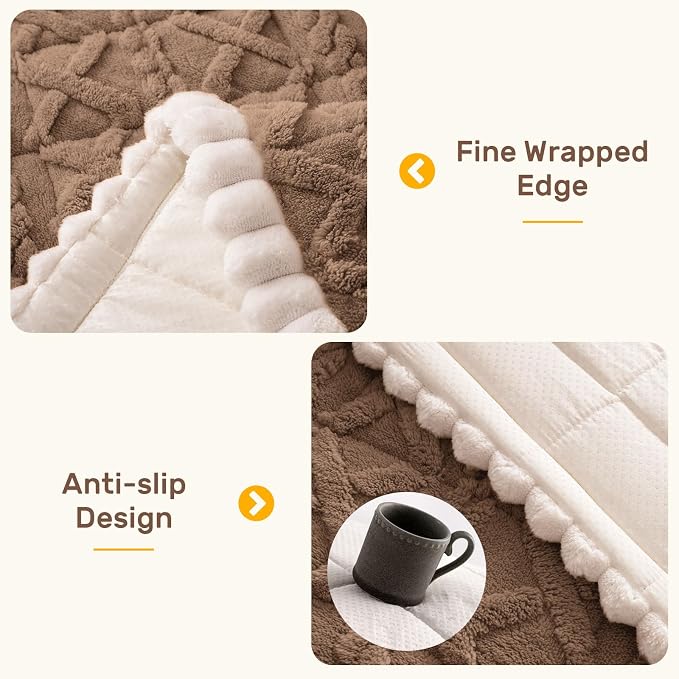 Couch Cover for Dogs, Washable Non Slip Sofa Covers for 3 Cushion Couch Pet Friendly Fuzzy Sofa Protector&Bed Mat for Pets (27.6"x70.9" Coffee) - Image 4