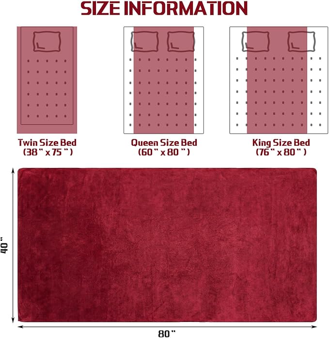 Mixweer 2 Pcs Oversized Bath Towels, 40 x 80 Inch Giant Microfiber Jumbo Bath Sheets Ultra Soft Bathroom Microfiber Quick Dry Absorbent Shower Towels for Spa Camping Beach (Burgundy) - Image 8