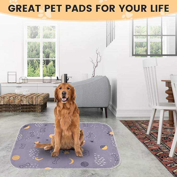 UPSKY Washable Pee Pads for Dogs 2 Pack 34" x 36" Reusable Puppy Pads Waterproof Pet Training Pads, Non-Slip Dog Mats Fast Absorbent Whelping Pads for Playpen, Potty, Crate, Bed - Image 7