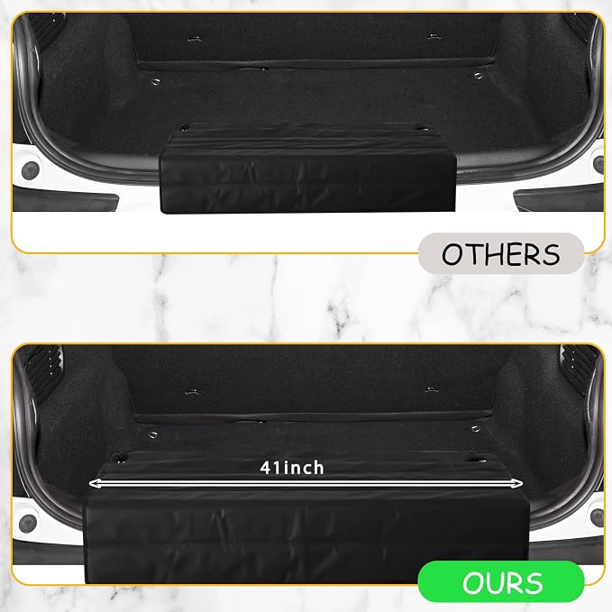 Tinideya Large Rear Bumper Protector for Cars 41 x 25 Inch Bumper Guard Foldable Protective Mat Dog Blanket Cargo Liner Preventing Scratches While Unloading and Loading for SUV Van Truck Vehicle - Image 3