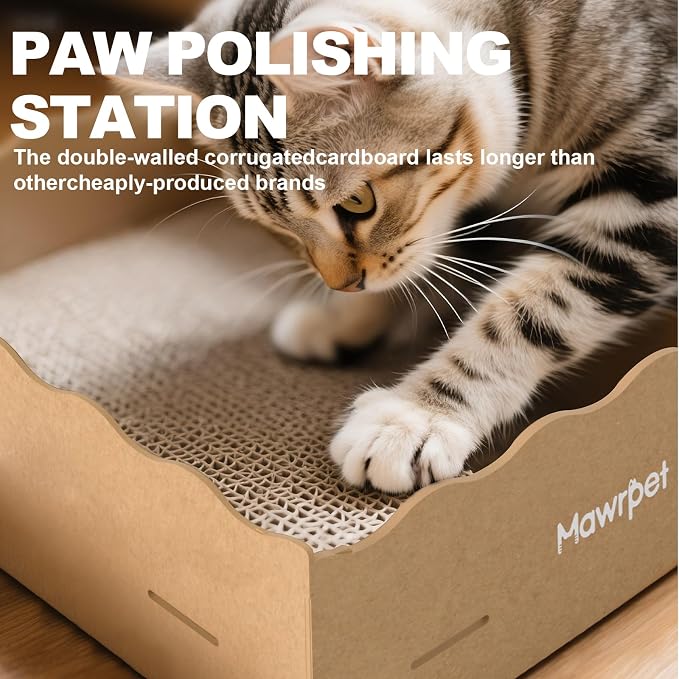 DIY Cat Scratcher Cardboard House, Scratching Cat Play House, a Versatile Box, Indoor Kitty Scratcher Hideout for One or More Cats Brown, Cat Tower Castle Tunnel 10 Parts - Image 8