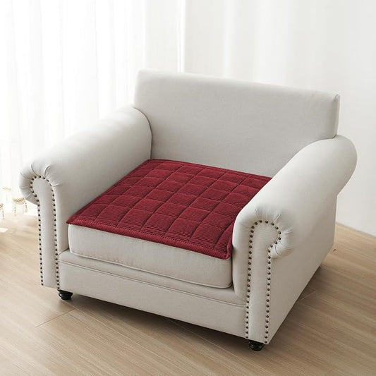 Couch Covers for Dogs Washable, Non Slip Couch Covers for Loveseat Sofa Pet Friendly, Soft Fuzzy Sofa Covers for Pet, Dog Couch Cover Furniture Protector(1PC,Burgundy,27.6"x27.6") by PJLZJFBY