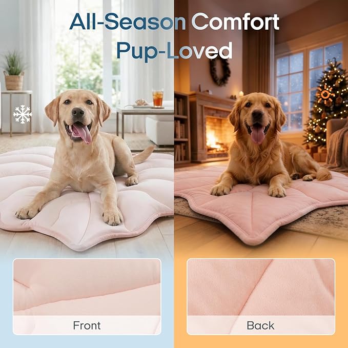 Dog Cooling Mat Washable Pet Cooling Mat, Self Cooling Mat for Dogs Large | 35" x 33", Thick Portable Foldable Cooling Pad for Indoor Outdoor, Crate, Travel, Camping and Beach - Image 4