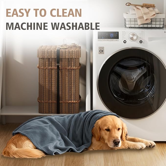 Ameritex Pet Bed Blanket Reversible 100% Waterproof Velvet Super Soft for Sofa and Bed - Image 7