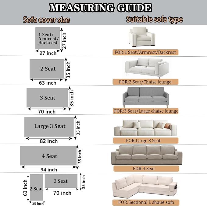 NAISI Couch Covers for Dogs Waterproof Flannel Striped Sofa Cover Pet Friendly Washable Dog Mat for Couch Anti Slip Sectional Sofa Slipcover Protector(1pc/35"x 94",Cream) - Image 4