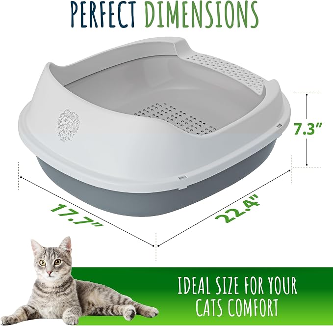 Small Pet Select - Sifting Cat Litter Box, with 5 Pee Pads and Litter Scoop, Premium System for Cats and Other Small Animals, Tidy and Easy to Clean with Drawer, Scoop, and Removable Tray | Tidy Easy-Clean Sifting System, Drawer, Litter Scoop & Removab... - Image 6