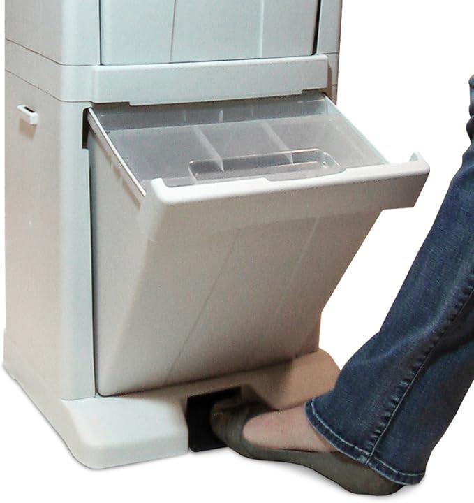Richell Pet Stuff Tower for Food Storage | Richell Pet Stuff Tower: Ideal for Cats and Dogs. Max Load Capacity 8.8lbs, Includes Foot Pedal and Food Scoop! - Image 5