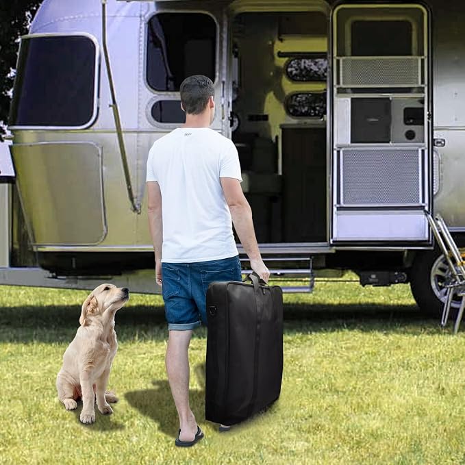 32" Dog Playpen Storage Bag, Suitable for Foldable Exercise Pet Playpens, Dog Fence Travel Bag with Handles for Camping and RV Trip, Waterproof Oxford Fabric - Image 6