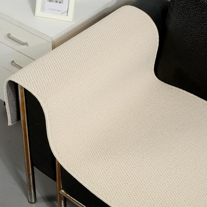 SHENGOCASE 67"x 23.6" Thickened Cat Wall Climbing Carpet, Cat Wall Furniture Scratcher, Scratching Post, Couch Sofa Protector (Creamy-White) - Image 4