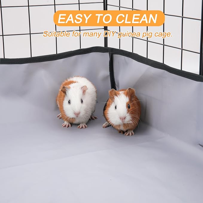 DZWLKJ Guinea Pig Cage Liner Tarp Bottom Waterproof and Washable Base Also for Rabbits, Bunny, Chinchesillas, Hedgehog, Ferrets and Other Small Animals(14x28 inches) - Image 5