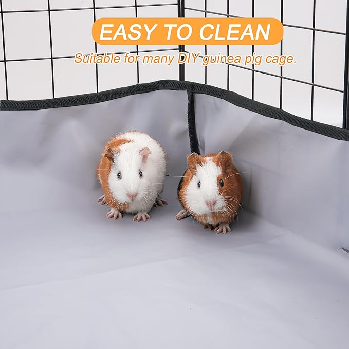 Guinea Pig Cage Liner Tarp Bottom Waterproof and Washable Base Also for Rabbits, Bunny, Chinchesillas, Hedgehog, Ferrets and Other Small Animals(12x36 inches) - Image 7