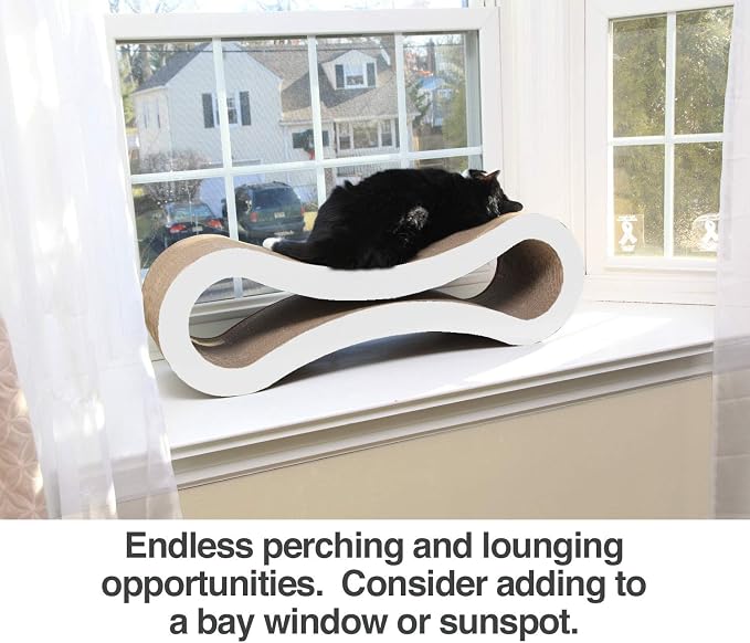 PetFusion Ultimate Cat Scratch Lounge, Reversible Cardboard Scratcher Pad | Furniture protection from claws, flip design doubles lifespan, eco friendly recycled build, cozy indoor home use, pet safe - Image 6