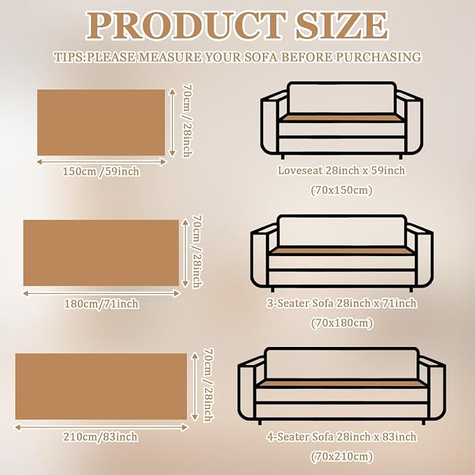 Couch Cover for Dogs, Non Slip Washable Sofa Protector Pet Friendly | Brown Fuzzy For 3 Cushion Couch, Protector for All Sofas (27.6" x 82.7") - Image 7