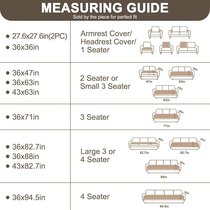 Smiry Waterproof Couch Covers for Dogs Washable, Non Slip Pet Sofa Cover | Plush Scratch Resistant Flannel Furniture Protector for Dogs, Khaki, 43" x 63" - Image 8