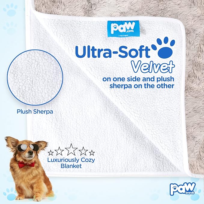 PAW BRANDS PupProtector Waterproof Throw Blanket, Grey, 60x50 | Waterproof, machine washable — protects couches, beds & car seats - Image 7
