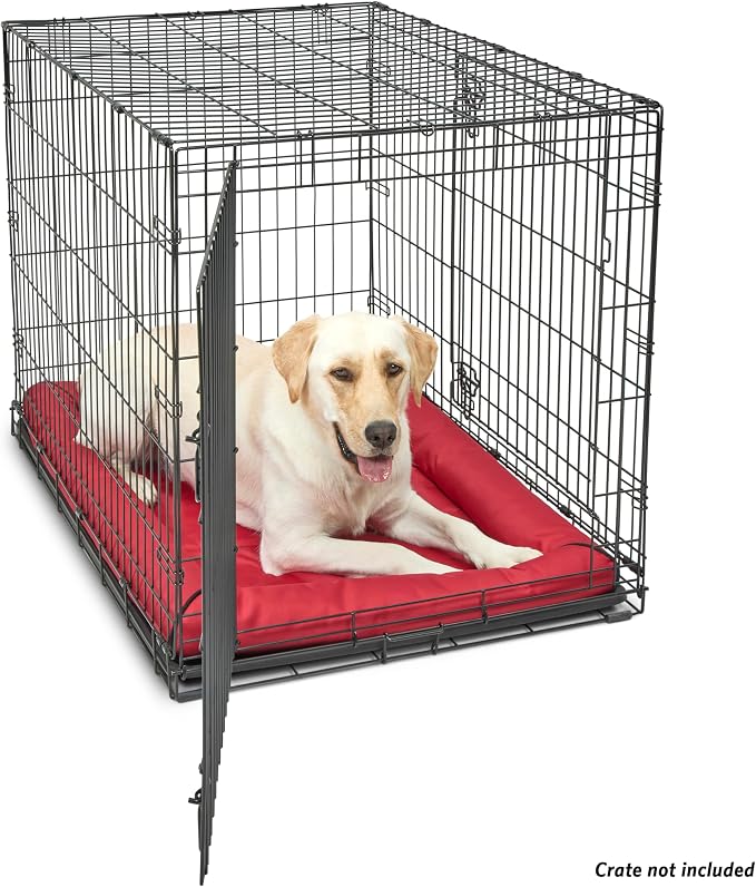 MidWest Homes for Pets Water Repellant Easy Wipe Clean Ultra-Rugged MAXX Dog Beds, Super Durable Dog Bed Designed to Fit 42-inch Dog Crates, Features Slip Resistant Bottom, Part 40542-RD, Red - Image 4