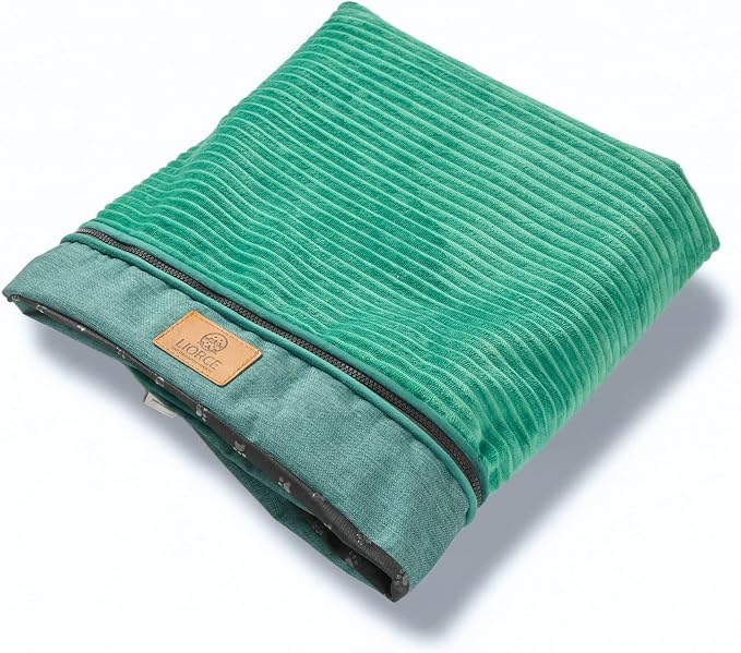 LIROCE Washable Dog Bed Cover Replacement, XXL Wrap-Around Zipper Cover for Orthopedic Memory Faom Dog Bed (48x30x6 inches), Green by LIORCE