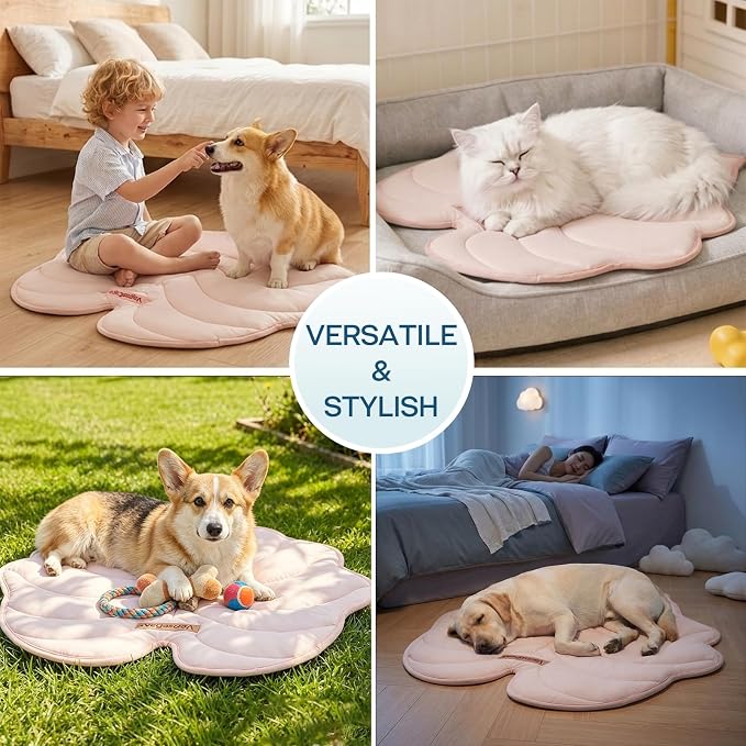 Dog Cooling Mat Washable Pet Cooling Mat, Self Cooling Mat for Dogs Large | 47" x 45", Thick Portable Foldable Cooling Pad for Indoor Outdoor, Crate, Travel, Camping and Beach - Image 5