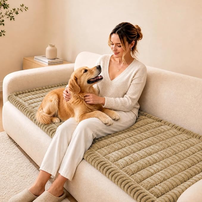 Couch Cover for Dogs, Sofa Cushion Cover, Pet Furniture Protector, Washable | Washable, Non Slip, Soft, Stretch Furniture Protector, Scratch Resistant, Pet Sofa Cushion Cover - Image 2