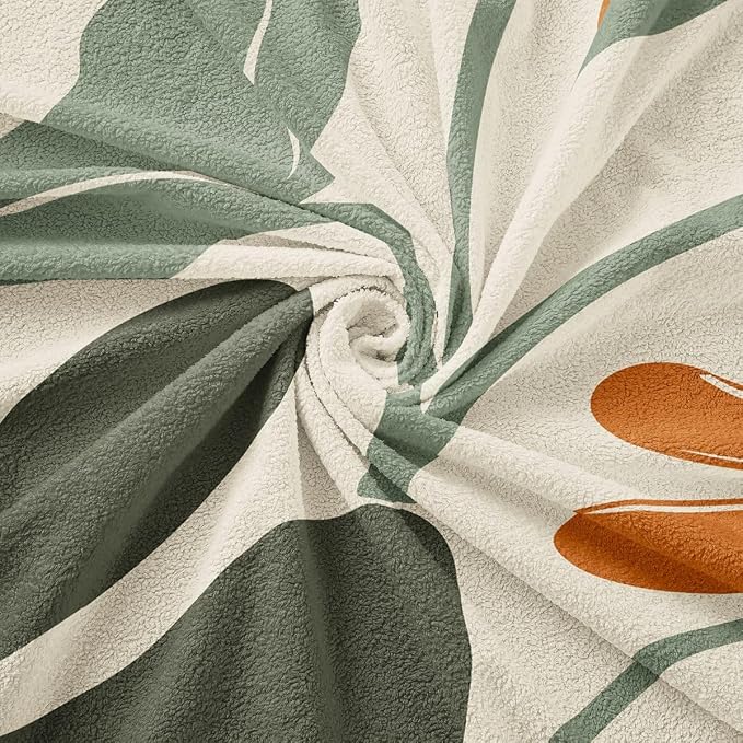 Erosebridal Retro Flower 70S Couch Cover 71" X 134" Groovy Vintage Floral Sofa Cover Sage Green Yellow Sofa Protector Modern Minimalist Non Slip Couch Protector for Pet Cats Kids, Washable - Image 7