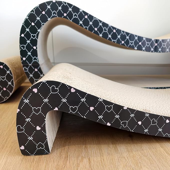 4-in-1 Large Cat Scratcher Lounge Set, (31.5×11.8×11.8 in) Reversible Cardboard Scratchers for Indoor Cats, Scratching Board Sofa Bed, Corrugated Scratch Pad for Cat Nails, Recyclable - Image 9