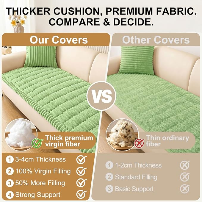 Smiry Couch Cover for Dogs, Non Slip Washable Sofa Protector for Pets | Soft Furniture Cover for Leather & Fabric Couches, Cozy Protect Against Fur, Dirt & Messes, Pet Friendly, 43"x82.7" - Image 5