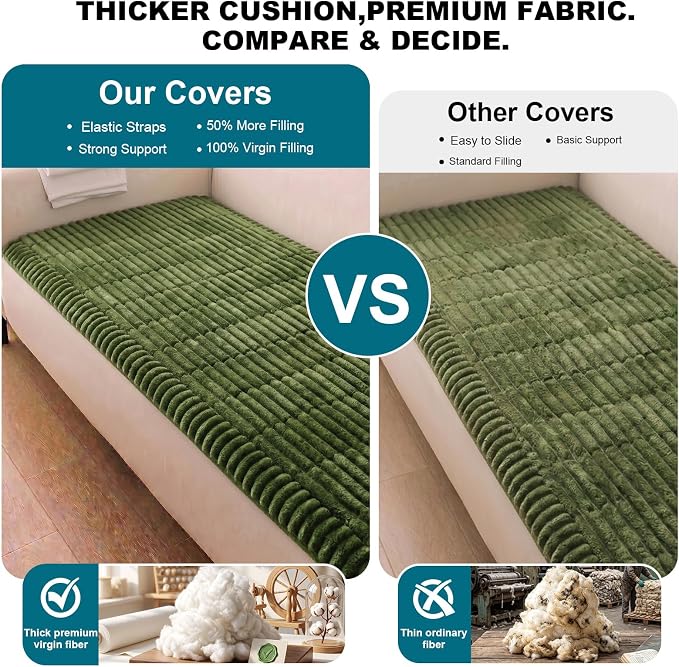NILUOH Couch Cover for Dogs Washable, Non Slip Furniture Protector for Pet | Suitable for Leather & Fabric Loveseat/Small Couch, Prevents Pet Hair, Scratches & Stains, Pet Friendly, 27.6"x59" - Image 2