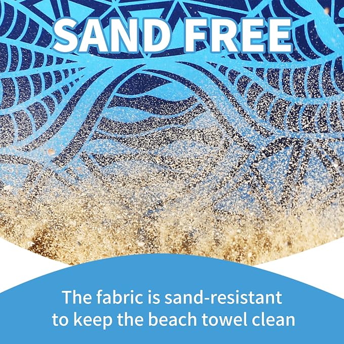 Microfiber Beach Towel Oversized 71x32 Multiple with Bag 4 Pack Bulk | Thin Lightweight Sand Free Absorbent Quick Dry Large for Travel Pool Swim Bath Cruise Sports Camping Essentials Adults Gifts - Image 5