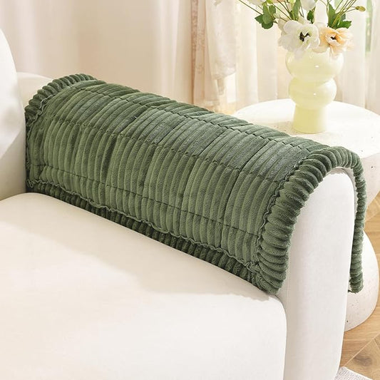 Royhom Couch Cover for Dogs Washable，Non Slip Sofa Protector for Pets | Durable & Easy Care, Soft Furniture Cover for Leather & Fabric Couches Against Claws, Spills & Fur, 20x24 Inch, Green by Royhom