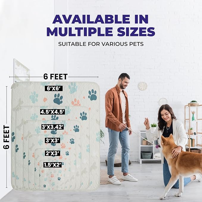 PUPIBOO Washable Pee Pads for Dogs and Cats - Super Absorbent Reusable Puppy Training Pads - 100% Waterproof, Leak-Proof & Non-Slip Whelping Pads for Pet Housebreaking - Image 7
