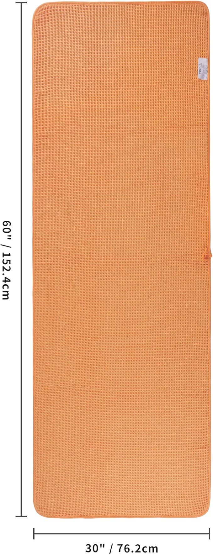 POLYTE 430 GSM Microfiber Oversize Quick Dry Lint Free Bath Towel, 60 x 30 in, 4 Pack (Waffle Weave) - Image 3