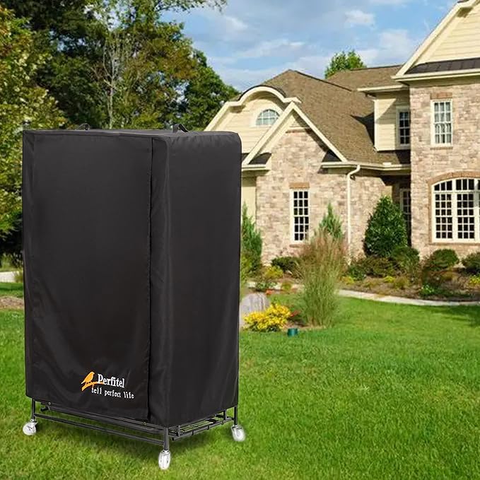 Large Bird Cage Cover Black Good Night Blackout Birdcage Cover | 31 x 21 x 52 inch,Durable Breathable Washable Material, Create Quiet Environmente - Image 6