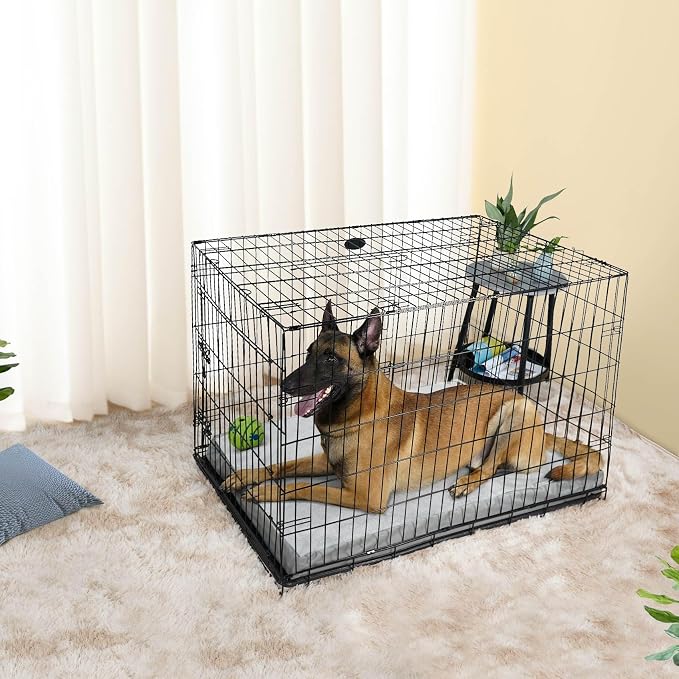 Explore Land Waterproof Dog Bed Cover Machine Washable Fluffy Dog Bed Replacement Cover for 36 Inch Crate, 36Lx23Wx3.5H inch, Gray - Image 7