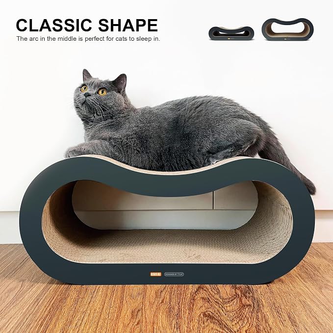 TTCAT Cat Scratching Pad, 2 in 1 Corrugated Cardboard Cat Scratcher Lounge for Indoor Cats, Durable Cat Scratching Board Reversible with Catnip for Furniture Protection. - Image 7