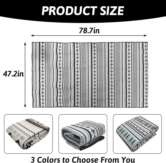 BNOSDM 78.7 in Rabbit Cage Liners Washable Reusable Bunny Bedding Pets Dog Whelping Pads with Anti Slip Bottom Pad Rug for Dogs Chinchillas Cats Guinea Pigs Ferrets - Image 3