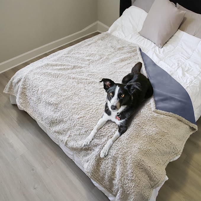 Kritter Planet Waterproof Reversible Pet Blanket for Dogs and Cats | 60 x 80 Inch, Waterproof Cover for Sofa and Bed, Washable Protection Against Fur, Dirt, Scratches and Everyday Messes - Image 5