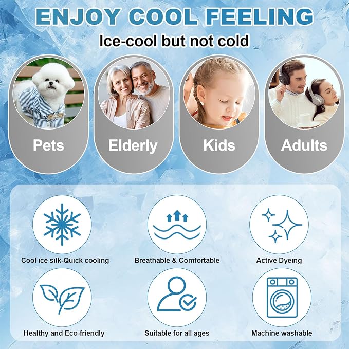 OTOB Cooling Couch Covers for Sofa Washable Non Slip Pet Friendly, 1 Piece | Elegant Gray, 35.4"x82.7", Premium Ice Silk Fabric, Modern Geometric, Soft, 3D Bionic Breathable, Sectional Sofa Protector - Image 5