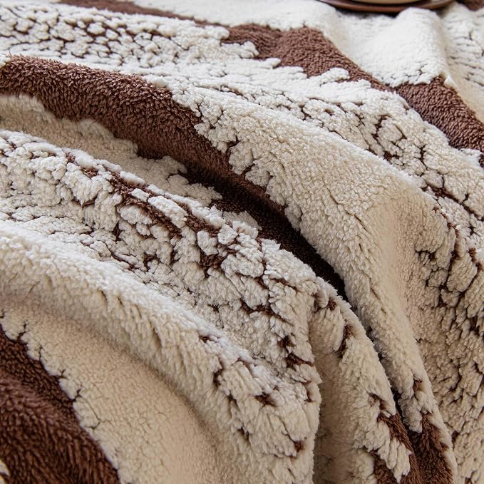Sherpa Fleece Couch Cover for 2 Cushion Sofa, Brown, 71" x 118" – Pet Proof Sofa Covers, Heavy Duty, Scratch Resistant, Pet Friendly Furniture Cover – Easy Install, Machine Washable - Image 6