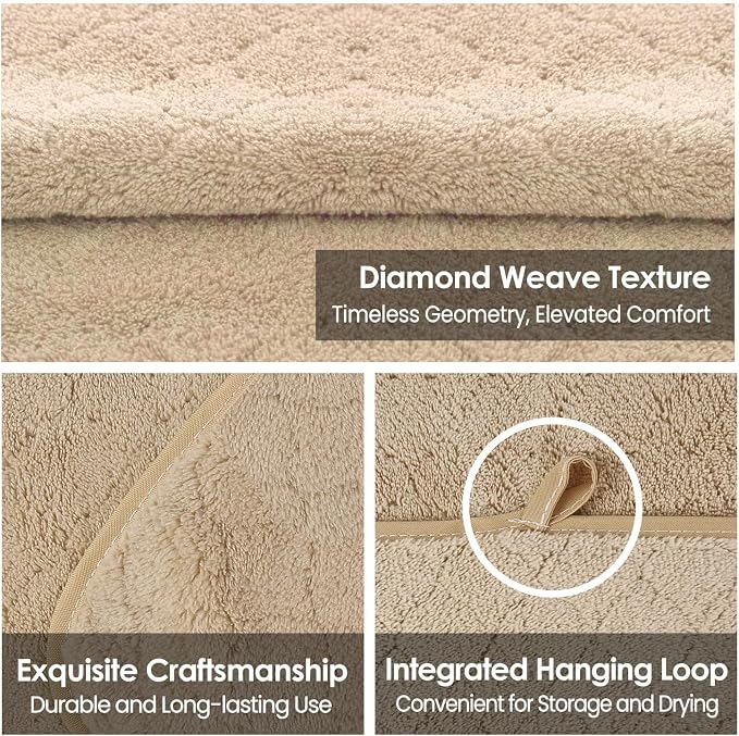 JML Bath Towels, Pack of 4, 30"x60", Large, Camel | Hanging Loop, Super Soft, Absorbent, Lint Free, Fade Resistant, Lightweight, Quick Dry, Use for SPA , Sauna, Salon Hair Wrap - Image 3