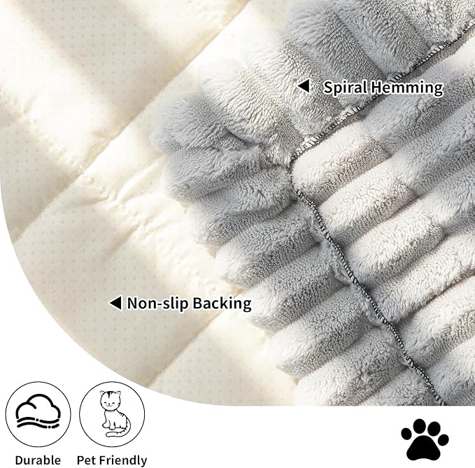 Sofa Couch Cover, Sofa Covers for Dogs Washable, Non-Slip Striped Sofa Slipcovers for Sectional Sofa, Sofa Cover Furniture Protector for L Shaped(Light Grey, 27.6"x 70.9") - Image 3