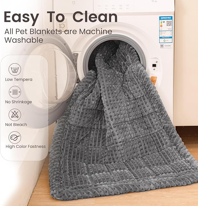 Couch Cover for Dogs Washable, Non-Slip Pet Couch Covers for Sofa, Fuzzy Dog Couch Cover Blanket, Thick, Soft, Plush Couch Cushion Covers for Sofa Protector(Dark Gray, 23.6" x 47.2"/60 x 120cm) - Image 6