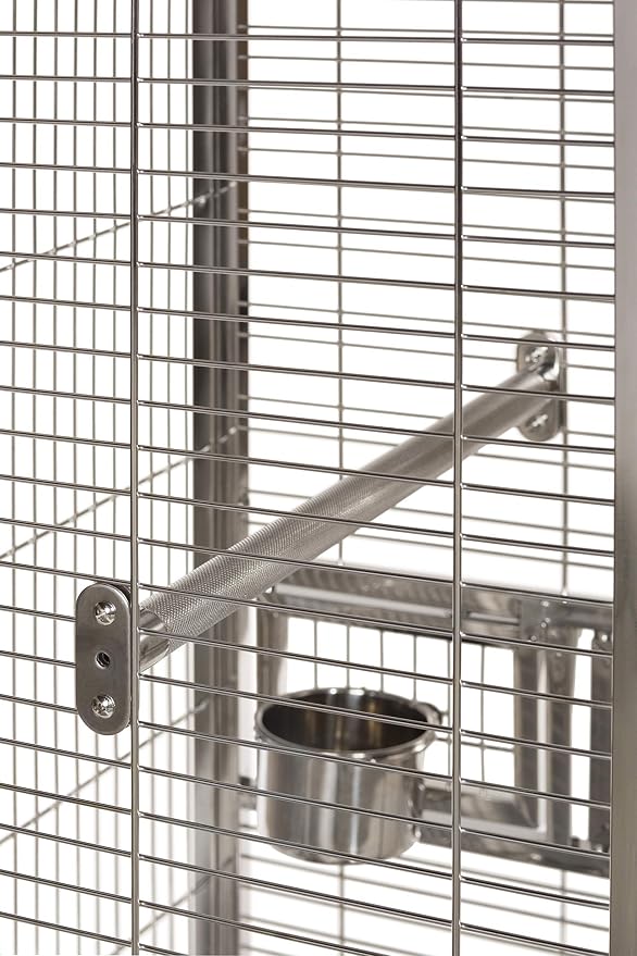 Prevue Pet Products Small Stainless Steel Playtop Bird Cage - Image 5