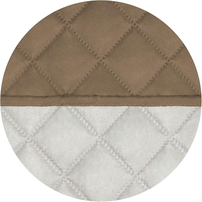 PureFit Reversible Quilted Couch Covers for Dogs Loveseat Sofa Cover 54" | Camel/Ivory, Water Resistant Couch Protector, Washable Pet Couch Cover with Non Slip and Elastic Straps For Kids - Image 5
