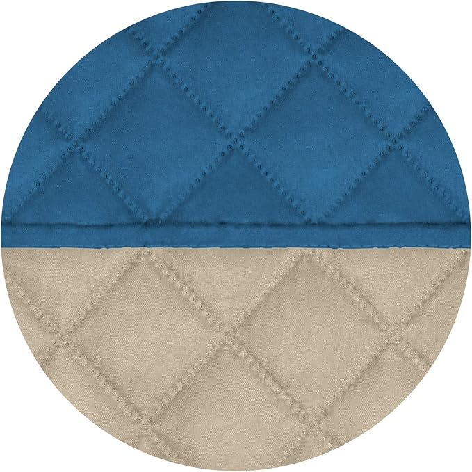PureFit Reversible Recliner Chair Covers Couch Covers for Dogs, 28 in | Peacock Blue/Beige, Water Resistant Couch Protector, Washable Pet Couch Cover with Non Slip and Elastic Straps For Kids - Image 5