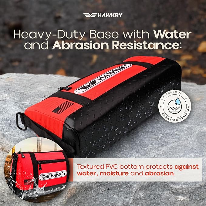 HAWKRY Oxford Waterproof Tool Bag – Small Tool Bag and Tool Pouch, Fishing Bag, Travel Pouch, Compact, Durable Small Travel Bag, Multipurpose Tool Bags for Men for Work, Fishing and Travel - Image 5